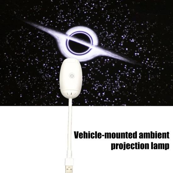 2-in-1 Projector Lamp Starry Sky Night Light with Glass Lens USB Star Light Relaxing Ambient Lighting for Bedroom Camping Car Travel