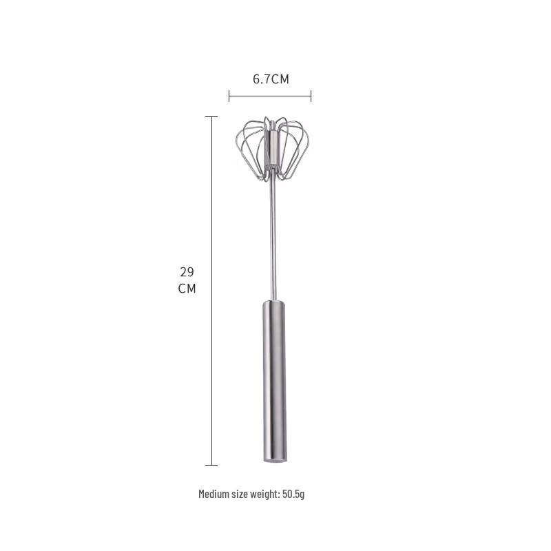 Abay Stainless Steel Semi-Automatic Whisk