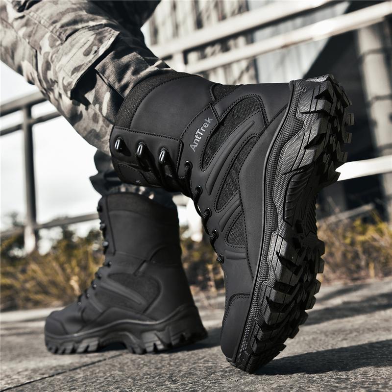 Men Tactical Boot Ankle Desert Military Hunting Hiking Shoes Safety Unisex Lace Up Outdoor Army Brand Motorcycle Climbing Shoes