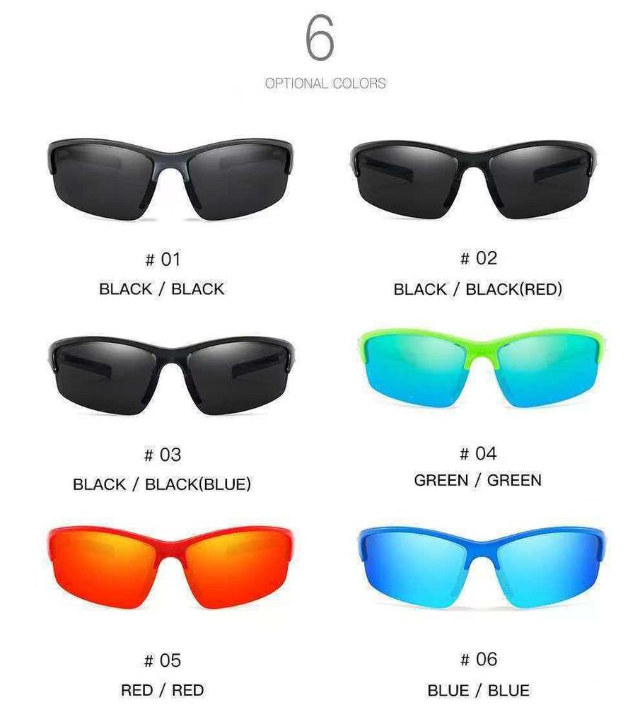 Unisex Polarized Sports Cycling and Outdoor Sunglasses: Windproof, Colorful Lenses for Driving, Fishing, Climbing