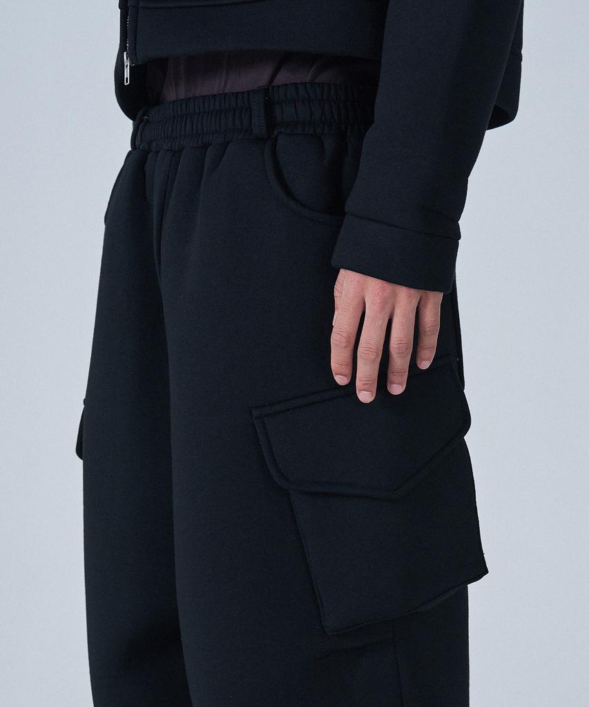 PROJECT3 Neoprene Wide Sweatpants [Black]_Wd2902