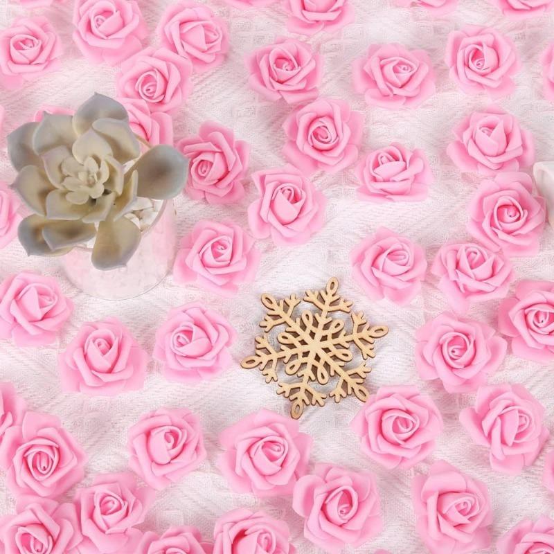 10/20Pcs Artificial Bulk Rose Flower PE Fake Flower for Home Room Dceor Party Halloween Mother's Day Christmas Wedding Decoratio