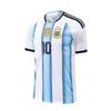Argentina Home 10 Messi Short Sleeve Jersey 3D Sports Casual T-Shirt Breathable Training Top for Men Quick-drying Short Sleeve