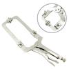 Locking C-Clamp Telescopic Pliers Welding Workshop CNC Machined Electroplated Finish Sliding Adjustment Mechanism