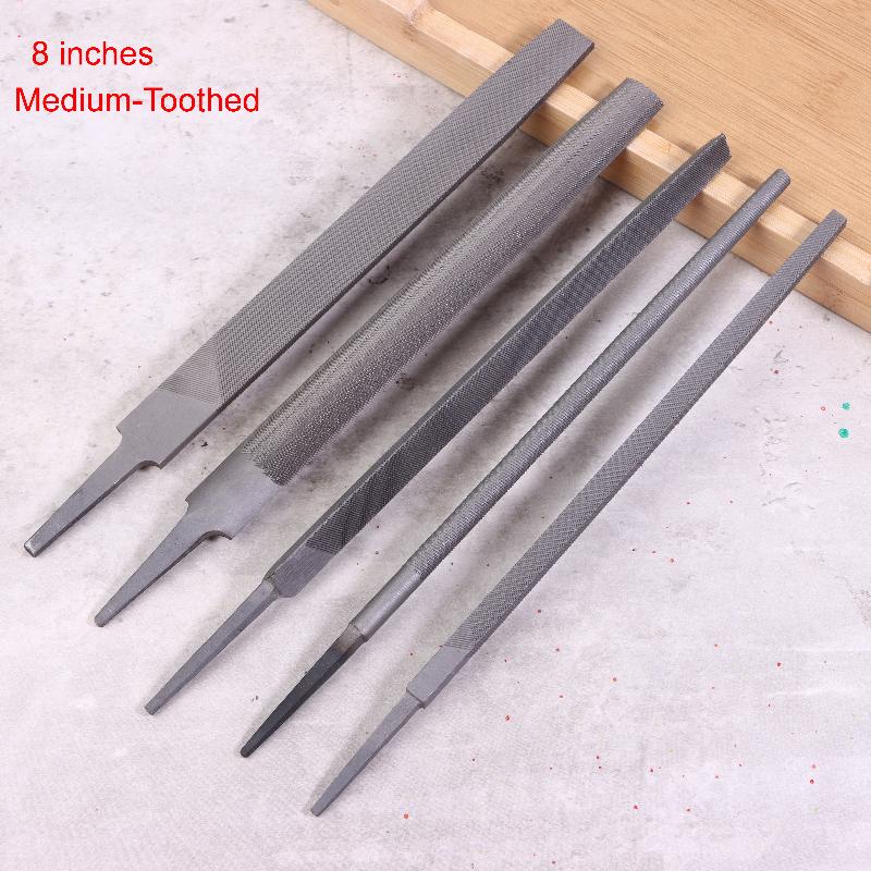 5PCS Needle File Set Precision Hand Files For Metalworking Woodworking Includes Triangle Round Square Half Round Shapes