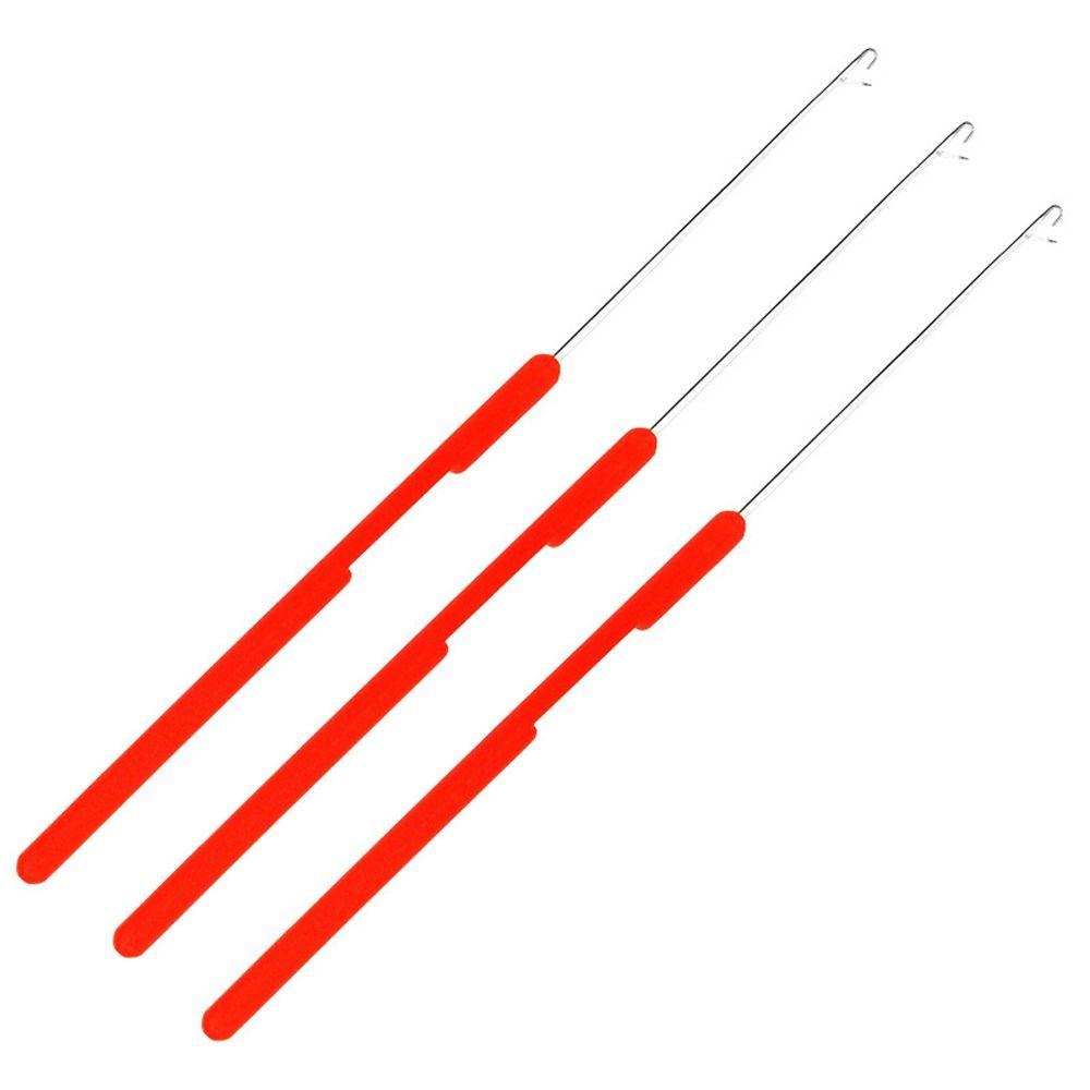 

10pcs/set Knitting Crochet Hook Needle Plastic Micro Hook Needle Twist Hair червоний