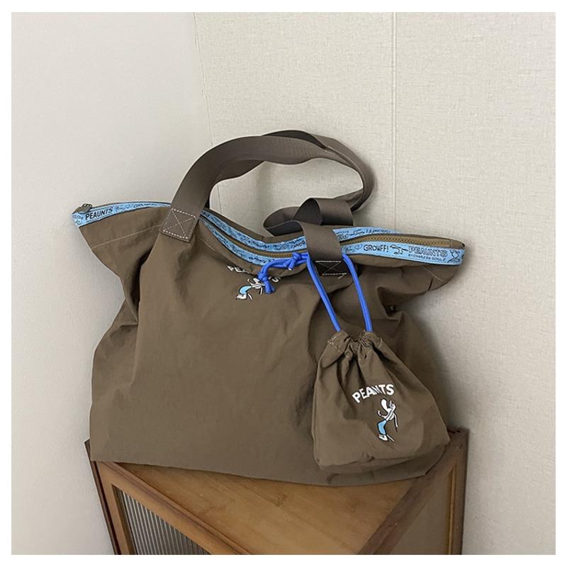 New tote bag large-capacity shopping bag daily portable simple casual splicing printed women's mother and child bag