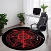 1pc Alchemy Symbol Office Round Area Rug, Indoor Mat Suitable For Office, Under Office Chairs Bedroom Living Room Home Decor, Room Deco