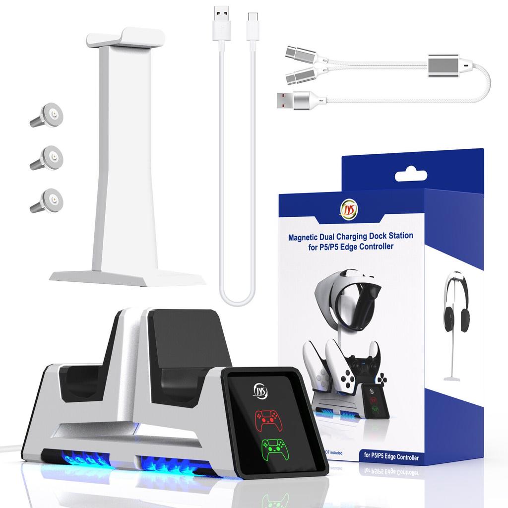Game Controllers Charger Magnetic Charging Stand Headphone Stand for PS5 VR2