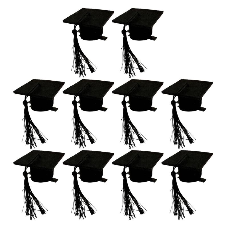 Felts Graduation Cap For Commencement Ceremony Party Photo Props And Costume Accessories Headwear for Degreeholders