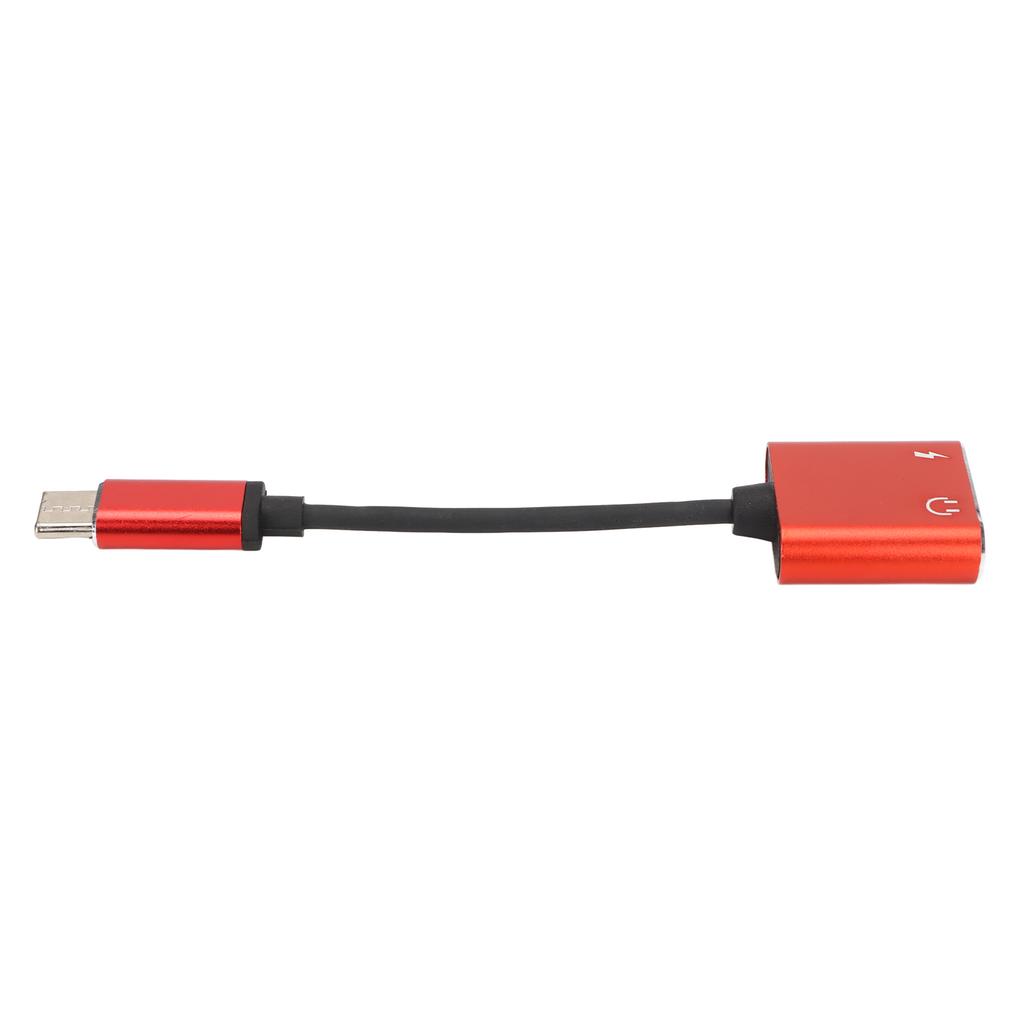 2 in 1 Headphone Adapter Type C to 3.5mm Port Charging Port   Portable Earphone Converter