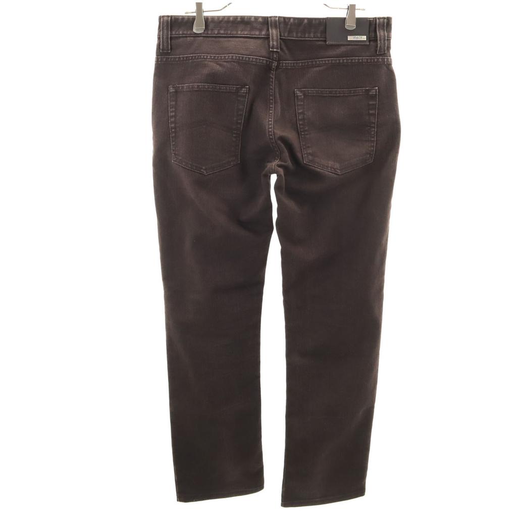 Armani Collezioni P15 schmale gerade Hose W33 Braun Herren Gebraucht