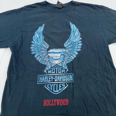 Vtg 90er HARLEY DAVIDSON MOTORRAD HOLLYWOOD KALIFORNIEN T-Shirt M Chrom-Adler