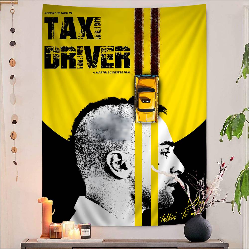 Crime Thriller Movies Taxi Driver DIY Wall Tapestry For Living Room Home Dorm Decor Wall Art Decor