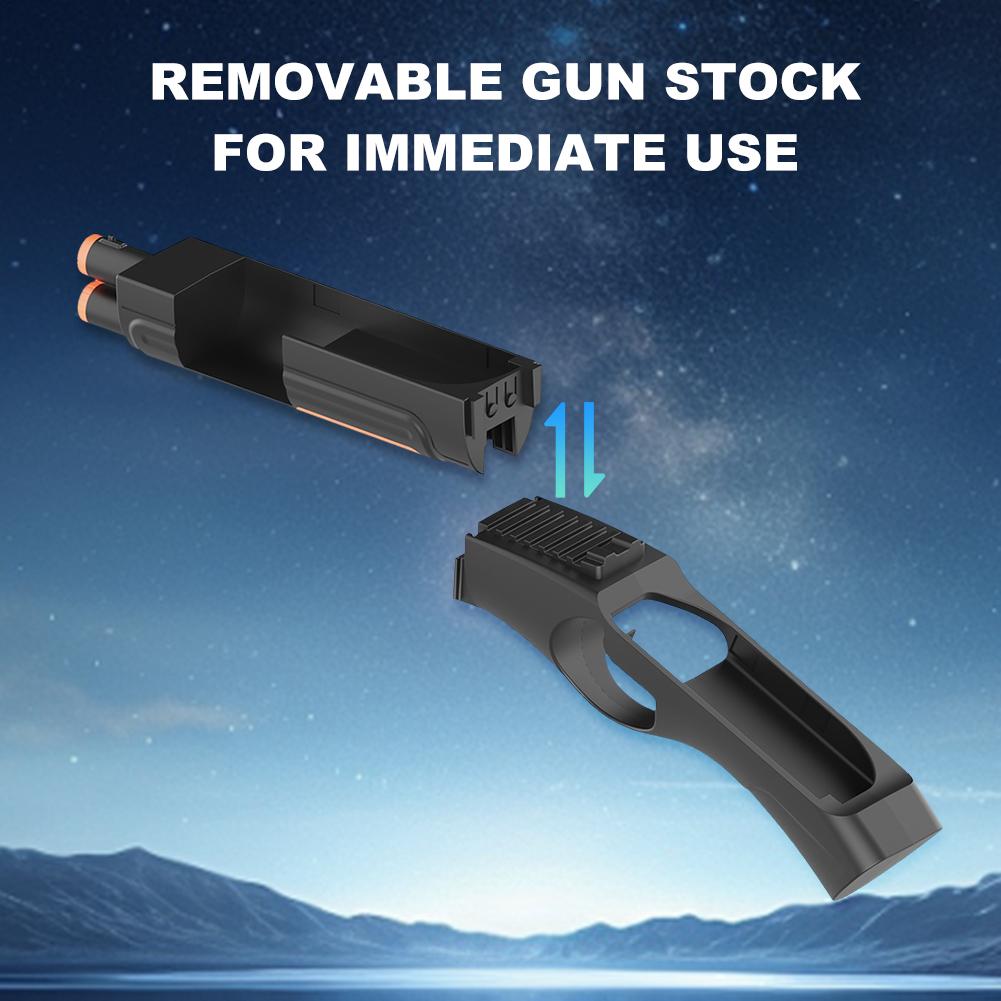 1/2Pcs Shooting Game Gun Grip Bracket for Nintendo Switch2 Gun Shape Handgrip with Removable Buttstock Left Right Handles Holder