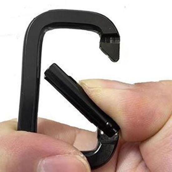 10 Peças Mosquetões de Camping Fechos de Caminhada Fivelas Resistentes Compactos Portáteis Multifuncionais Chaveiro Pesado Mosquetões Quadrados de Metal