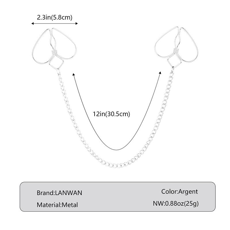 Heart Nipple Clamps Sex Adjustable Body Clips Non-piercing Jewelry For Women And Couples