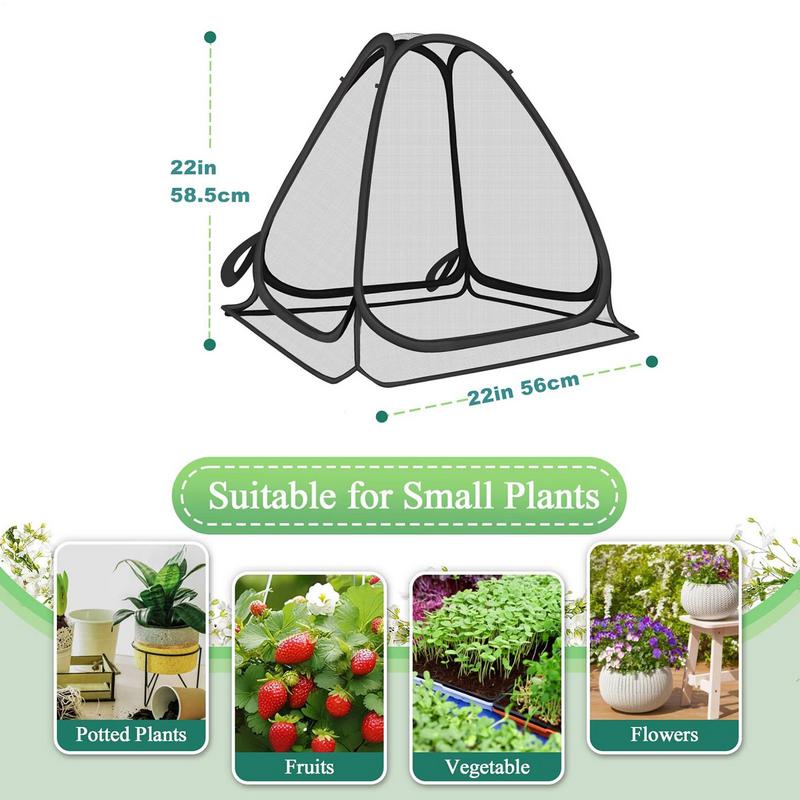 Plant Covers From Animals Pop Out Portable Cloth Protector Outdoor Plant Netting Guard Net For Outdoor Backyard Farm Patio