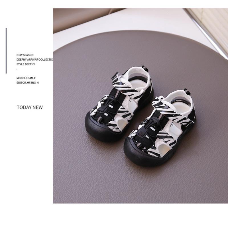 Summer children's creek sandals single mesh boys' sports sandals hollow fashion girls' bag head shoes non-slip soft sole
