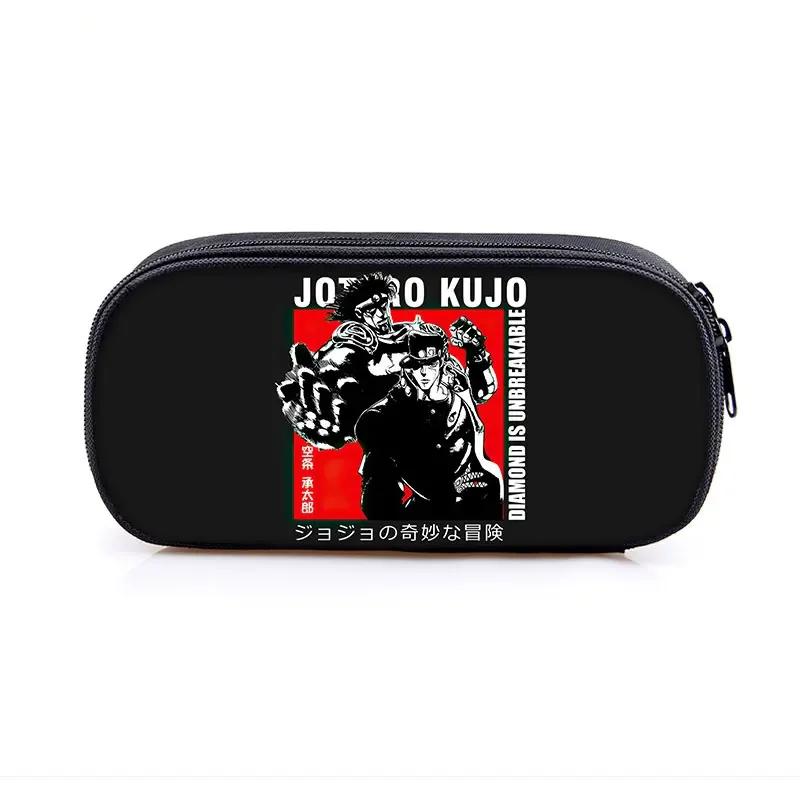 Anime Jojo Bizarre Adventure Piórnik Kujo Kira Yoshikage KILLER QUEEN Kosmetyczki Pudełko na przybory szkolne dla nastolatków Torby na artykuły papiernicze Prezent