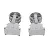 1 Pair Inflatable Boat Launching Wheels Locking Wheel Engineering Plastic Flip Up Dinghy Towing Wheels for Boat Trailer