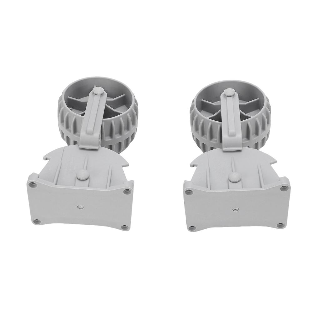 1 Pair Inflatable Boat Launching Wheels Locking Wheel Engineering Plastic Flip Up Dinghy Towing Wheels for Boat Trailer
