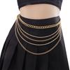 European and American Jewelry Hip-hop Trend Style Multi-layer Fringed Diamond Chain Waist Chain Retro Sexy Body Chain Female