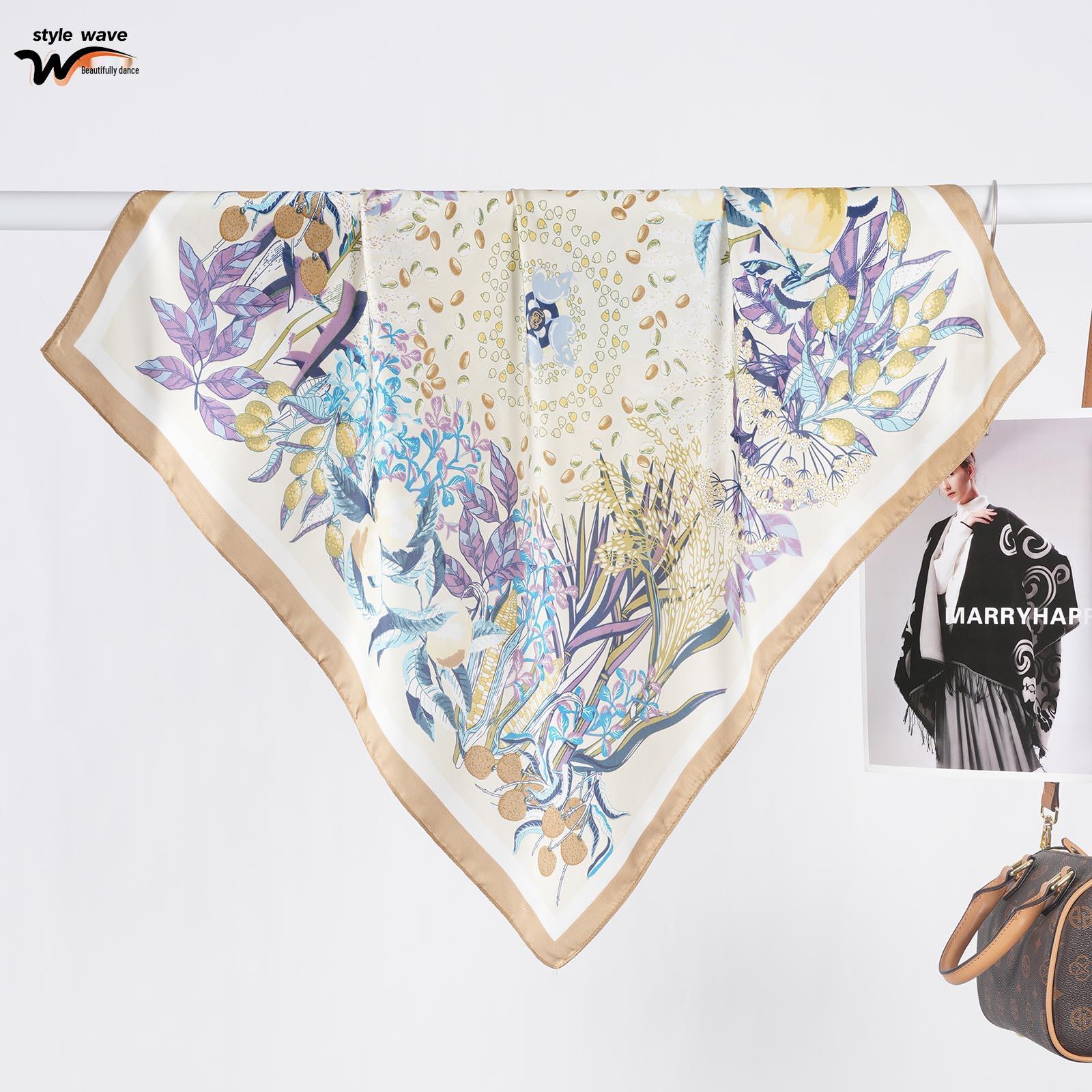 

New Women s Faux Silk Versatile Scarf - Spring/Summer Fashion Accessory 70x70 CM