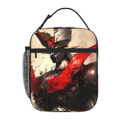 1 Piece Portable Lunch Container Lightning  Zipper Closure Durable Pocket Great Mazinger  For Lunch Lunch Box Bag