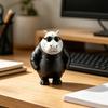 Vtipná Cool soška hrocha 3D tištěný hroch v slunečních brýlích Socha Novinka Zvířecí socha pro výzdobu domova, kanceláře, stolu