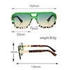 Sunglasses Men Art Geometry Double Frame Eyeglasses Double Beam Eyeglasses Square Shape Frame Modern Minimalist Commuting Items