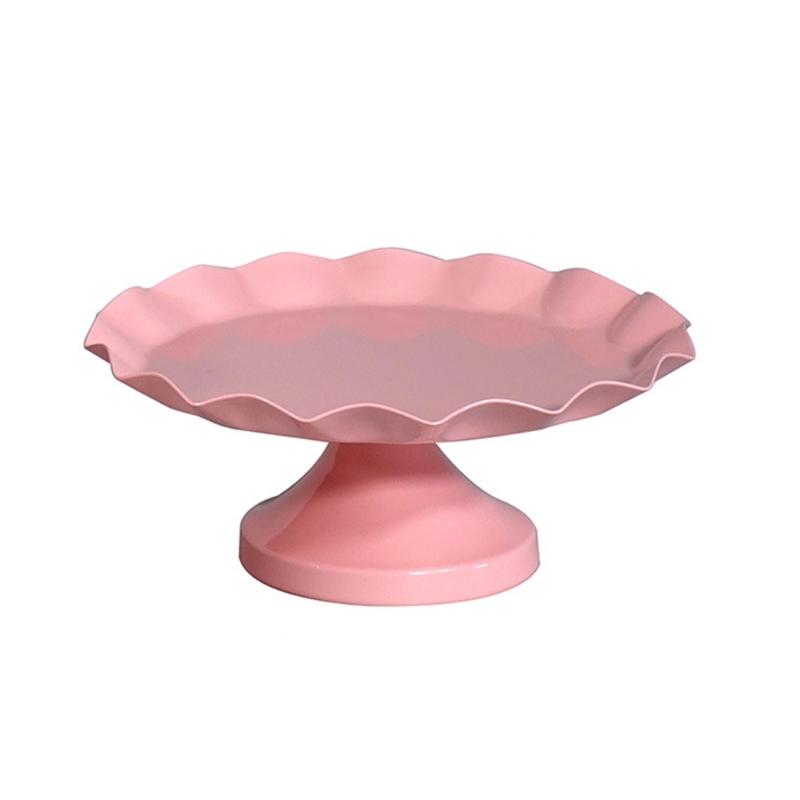 Round Metal Material Cake Stand Decorative Cupcake Dessert Display Plates for Snack Cookies Dish Baby Shower Party Dropshipping