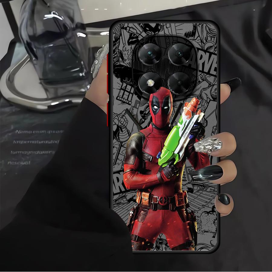 Funda Phone Cover Case for Xiaomi Redmi Note 14 10 A4 14C 13C 11 12 9S 13 Pro Plus Marvel Deadpool