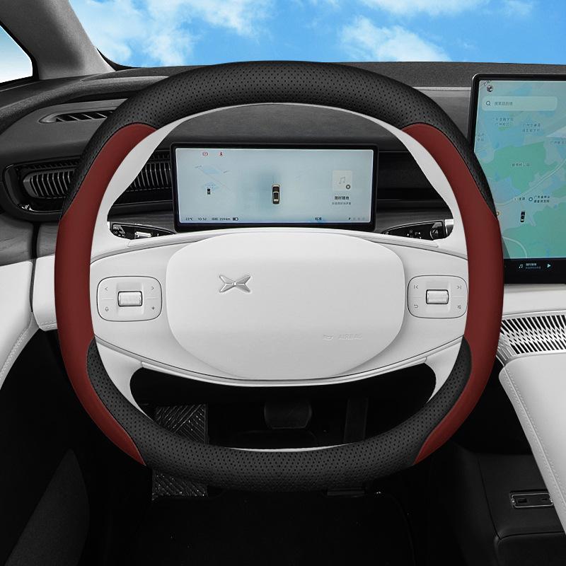 

Xiaopeng X9 Steering Wheel Cover: Nappa Leather, Model 24 Interior Modification 38cm