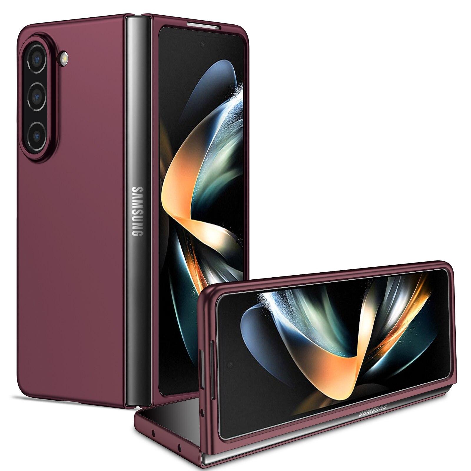

Тонкий складной модный чехол против падения для Samsung Galaxy Z Fold 5 Fold4 Fold3 Fold2 Fold5 Zfold5 Fold 4 3 2, нескользящие чехлы для телефонов for Samsung Z Fold 5 чёрный