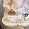 Small Flowers Pencil Cases Storage Bags Pen Bag Office Accessories Floral Pencil Bag  Makeup Bag