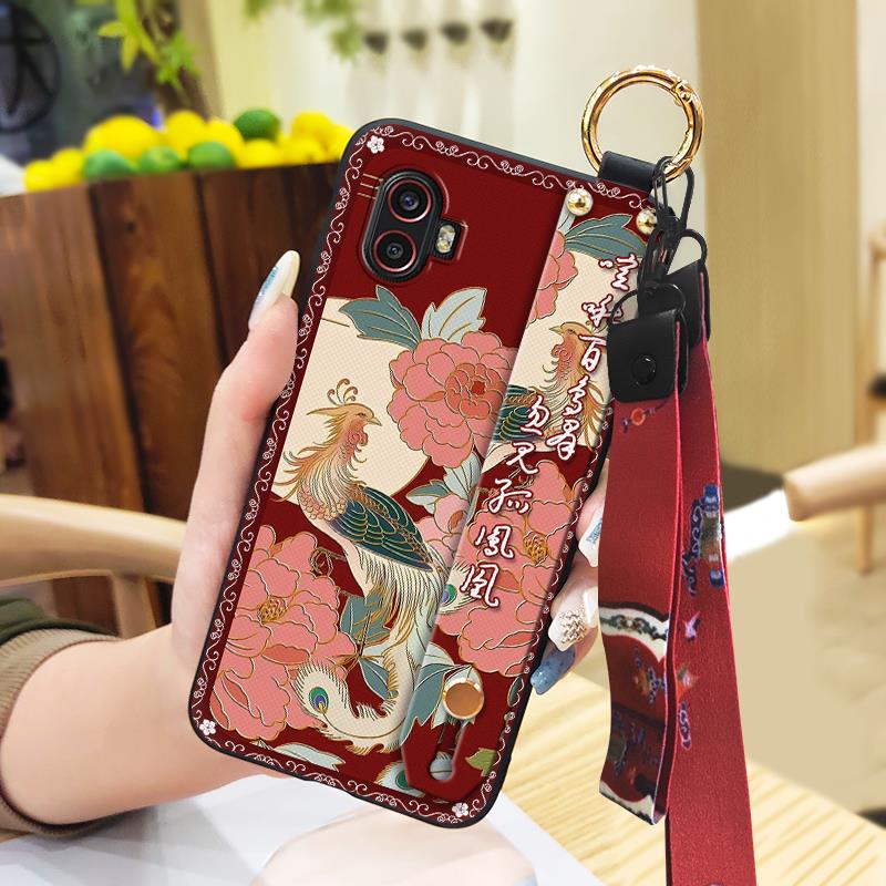 Wristband Soft Case Phone Case For Samsung Galaxy Xcover6 Pro/SM-G736U/B Wrist Strap Lanyard Protective Silicone Durable