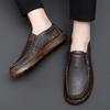 Fashion Man Loafers Genuine Leather Moccasins Business Men's Casual Shoes Retro Designer Driving Flats Party Social Shoes Zapatillas