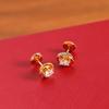 New Hot Brand Vintage Tricyclic Earrings for Women Luxury Jewelry Fashion Designer Eardrop 925 Silver Diamond Stud Earrings