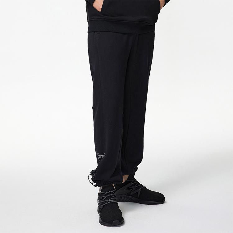 Li Ning Badfive Basketball Series Cuffed Loose Fit Sports Pants Men bottoms Black AKLR055-1