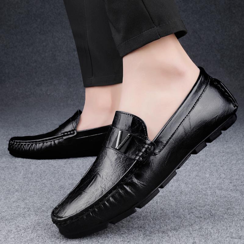 Mode Handgefertigte Herren Slipper Hohe Qualität Herren Slip-on Business Schuhe Herren Slip-on Hochzeitsschuhe Echtes Leder Herren Freizeitschuhe