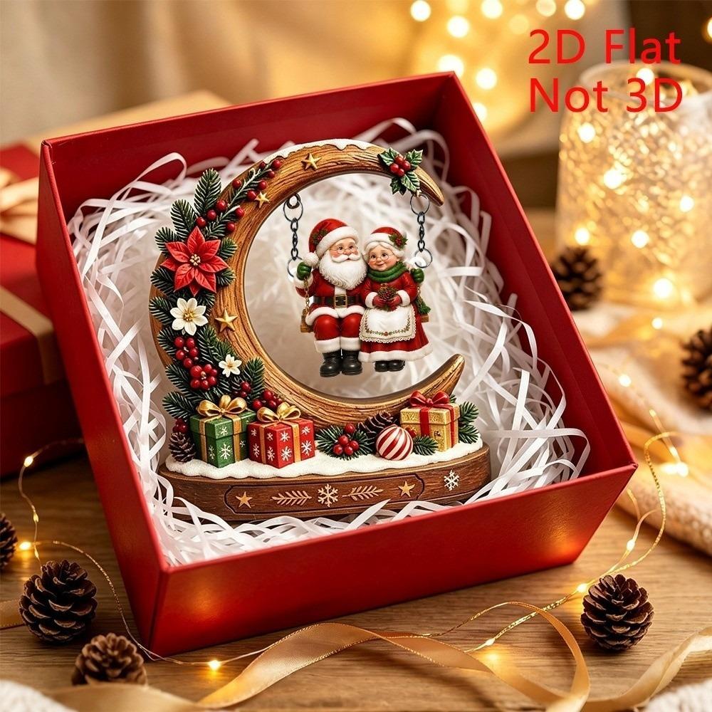 Ghost Santa Claus Ornament Wooden Christmas Decoration Christmas Ornaments Desktop