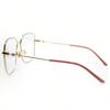 Gucci GG0445O 001 Oversized Square Gold Metal Eyeglasses for Women