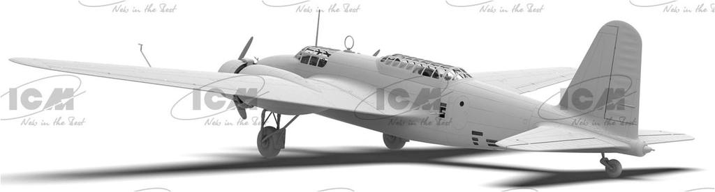 ICM Japanese Type 97 Heavy Bomber Plastic Model 48195 1/48 Ki-21-Ib