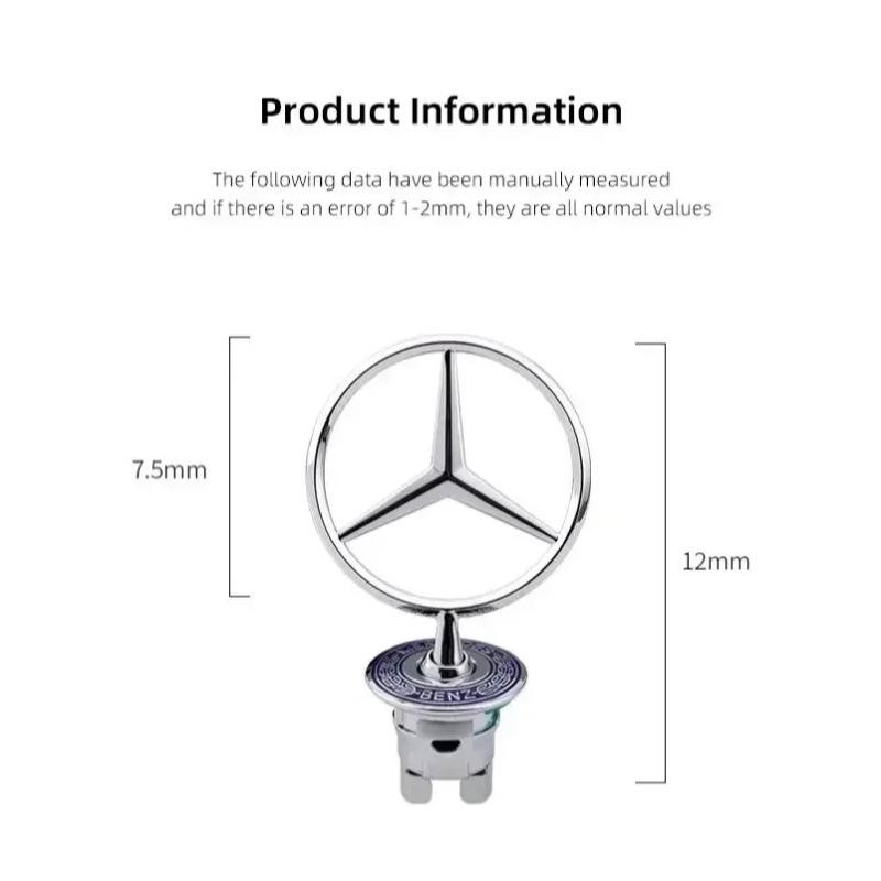 C200 E200 Pentru Emblema Capotă Motor Mașină Mercedes Benz Accesorii Marcaj Cromat Capotă Frontală Pentru Mercedes Benz AMG W204 W205 W203 W21