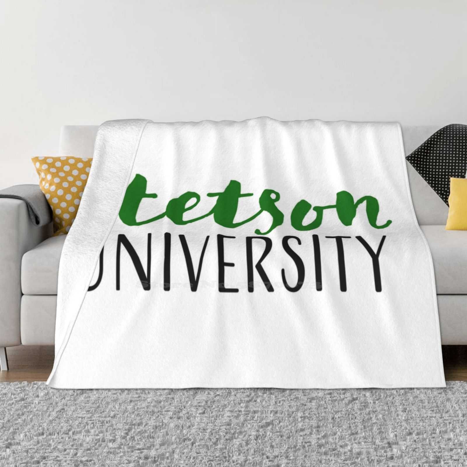 Stetson University , Green Soft Warm Blanket Sofa/Bed/Travel Love Gifts Stetson University Green Go Hatters Hats School Spirit 30x40in