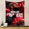 Bold Cleveland Cavaliers Basketball Player Patterned - Patterned Tapestry for Bedroom and Living Room Home Decor.
