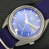 Seiko 5 AUTOMATIC 7019A JAPAN MENS VINTAGE BLUE COLOR DIAL WATCH A701632-5 R206c-a701632