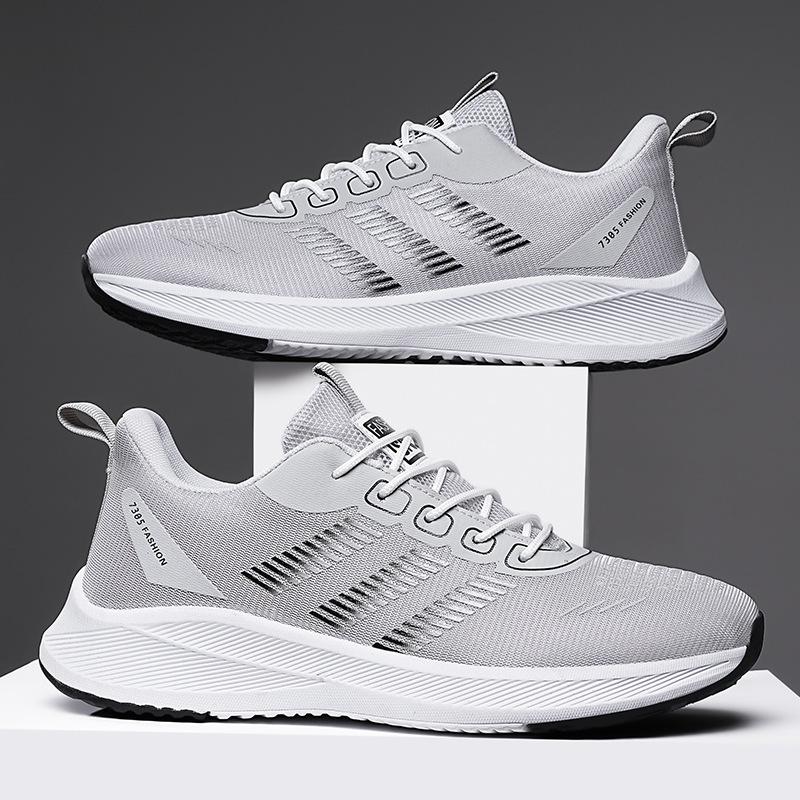 Sneakers men's new fashion breathable mesh casual shoes lightweight cushioning running shoes men's shoes