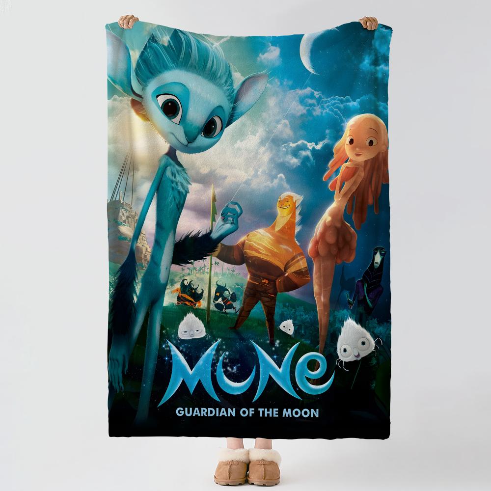Movie M-Mune Guardian of the Moon-n Throw Thick Comfort Flannel Quilt, Multi-scene Use Indoor Outdoor Daily Nap